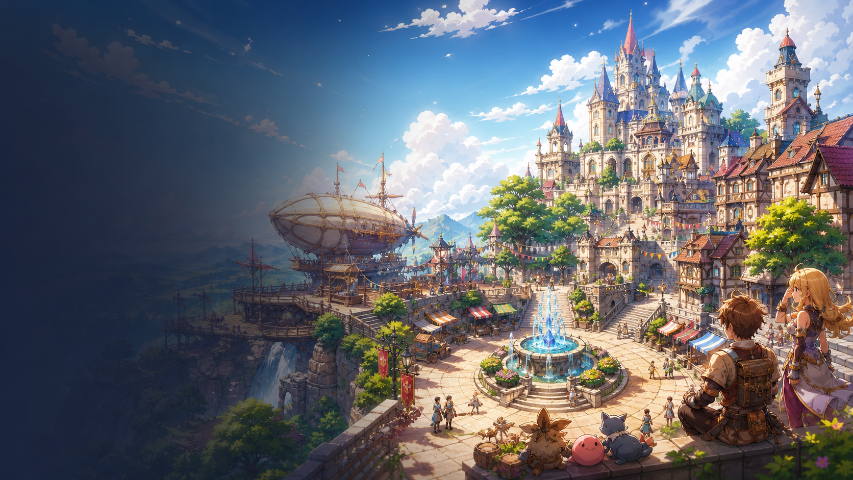 Fantasy town panorama