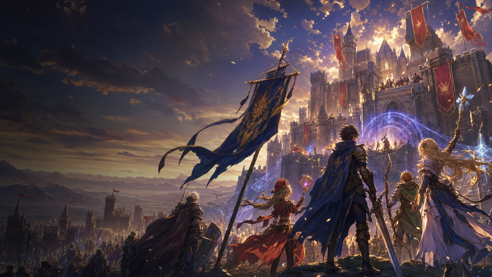 Fantasy castle siege